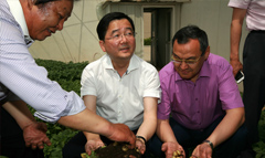 省科技廳領(lǐng)導(dǎo)及新華社來(lái)我司參觀全程馬鈴薯機(jī)
